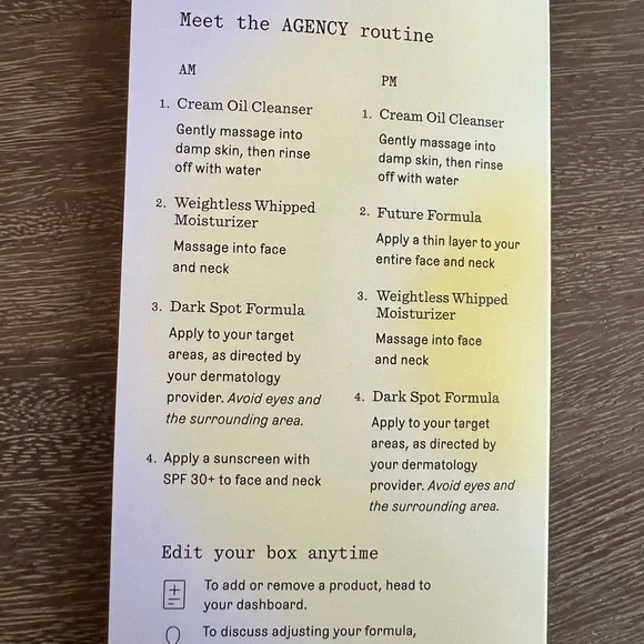 AGENCY SKIN CARE- full month unopened - Picture 2 of 6